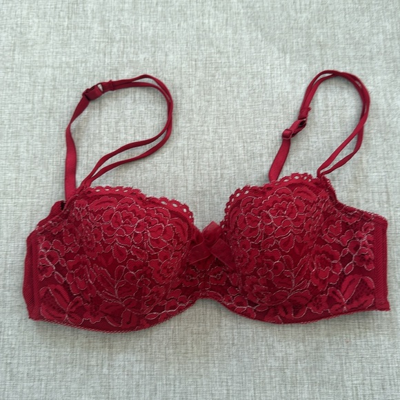 B.tempt'd by‎ Wacoal Ciao Bella Balconette Bra 953144 Persian Red Size 32D - Picture 2 of 9